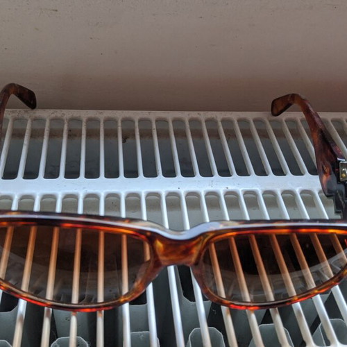 Anne Klein vintage women's tortoiseshell sunglasses like new with lion detail