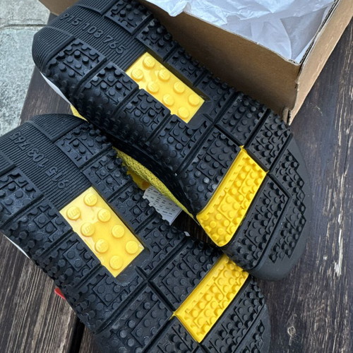 Adidas Lego Sport Pro kids' running shoes size 31, yellow and black