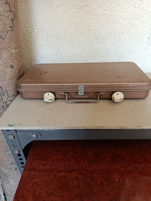 Gas tabletop stove for camping used, double burner