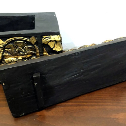 Wooden carved box like new with bird and fish theme