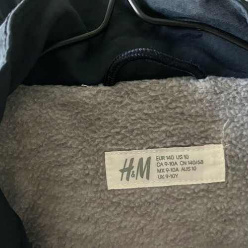 H&M jacket for boys 9-10 years used, gray and blue
