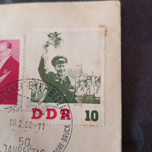 First Flights East Germany 1962 Used Lufthansa and Alitalia Covers