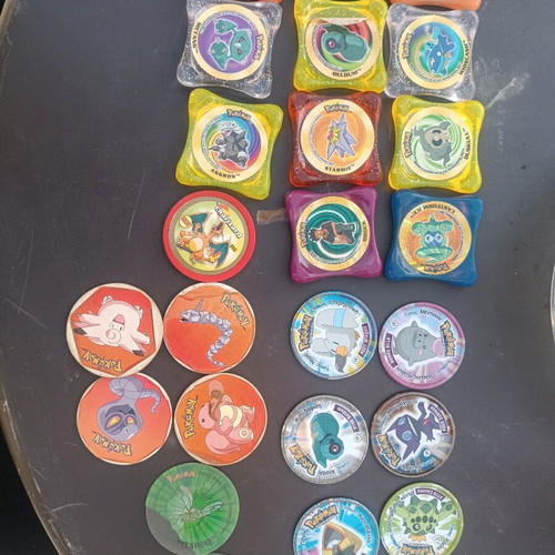 Pokémon caps used, set from various collections
