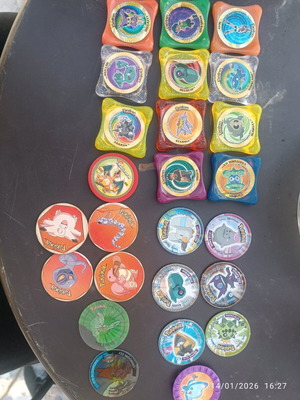 Pokémon caps used, set from various collections