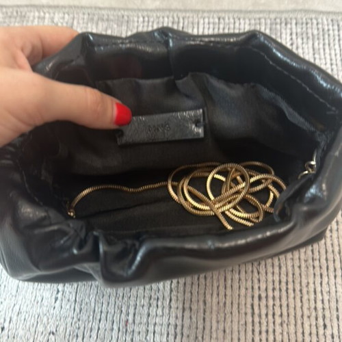 Mango black clutch bag like new