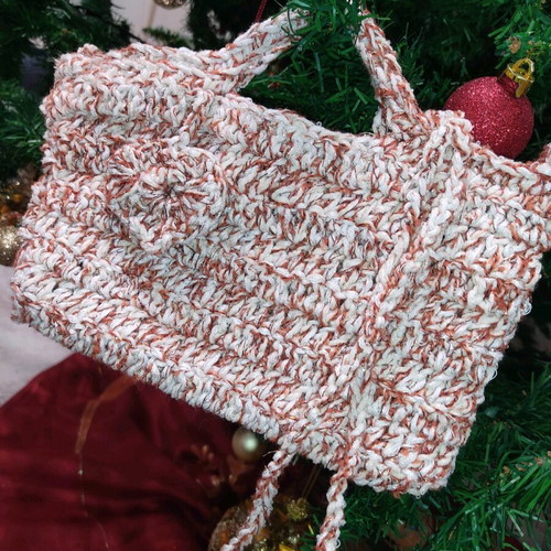 Handmade knitted crossbody and wrist bag new