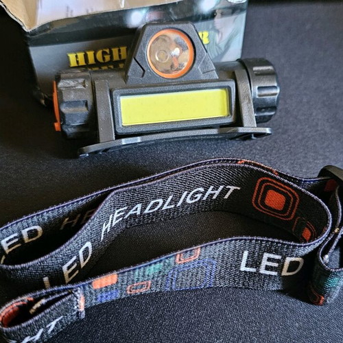 Rechargeable Headlamp with 1200mAh Battery and Side Magnet new