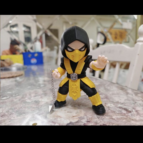 Chibi Mortal Kombat Scorpion figure