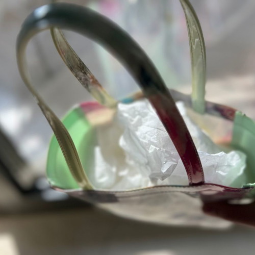 Ted Baker tote bag used, colorful small handheld