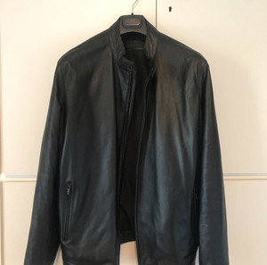 Αυθεντικό Δερμάτινο jacket Z Zenga XXL-Lambskin με κρεμάστρα και θήκη.