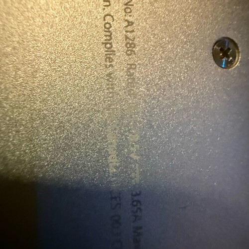 MacBook Pro A1286 used for parts without disk, memory, or charger