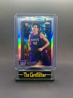 Maxime Raynaud RC Prism Topps Chrome Update Basketball Card