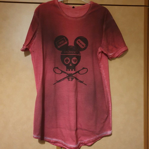 Vagrancy long blouse like new, size S, red and pink