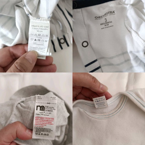Orchestra baby blouse and Mothercare pants set used for 3-6 months