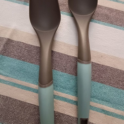 Set of two plastic spoons new and unused