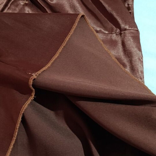Satin Off-Shoulder Blouse Chaton like new, brown, size S