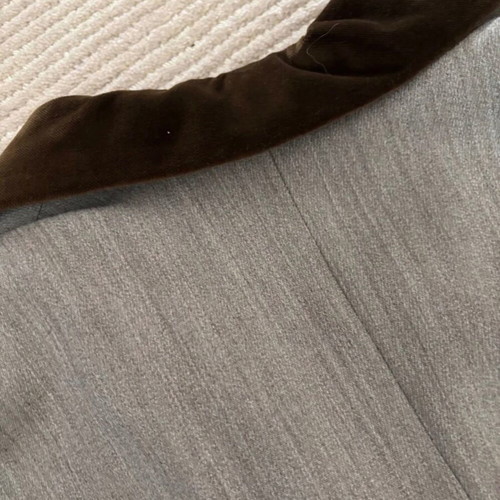 Vintage Nikki Bis wool linen blazer like new, grey and brown