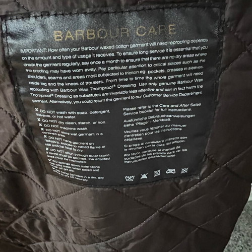 Barbour Middleburn Wax Jacket new, brown, size L