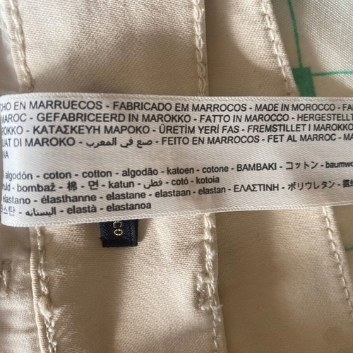 Massimo Dutti high-waisted pants like new, cream, size 38