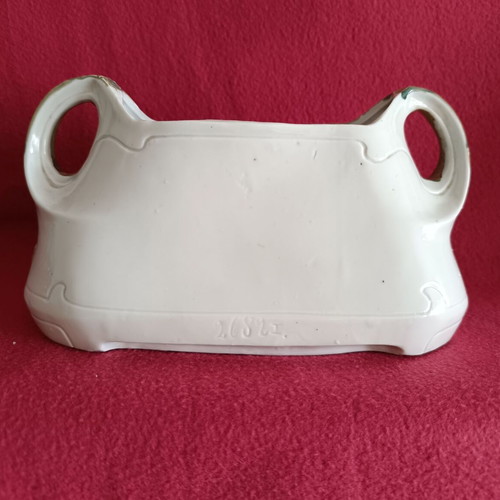 Art Nouveau vase for plants or flowers ceramic and barbotine like new