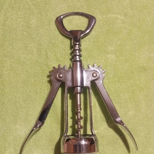 Classic metal corkscrew like new with double lever