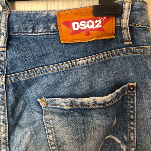 Dsquared blue distressed slim jeans size 42 large used