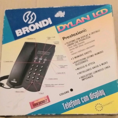 Σταθερό Τηλέφωνο Μαύρο Καινούργιο Made in Italy