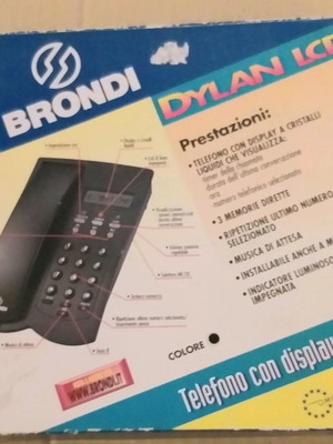 Σταθερό Τηλέφωνο Μαύρο Καινούργιο Made in Italy