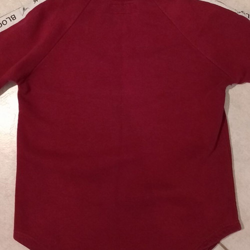 Two men's sweaters used, Range cotton striped and Block jeans fleece