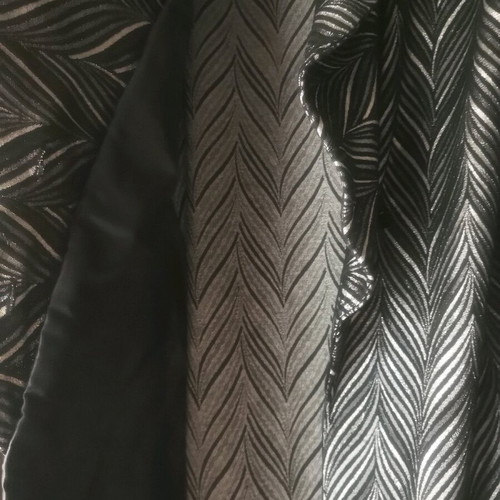 Women's coat new, black with silver details, size L