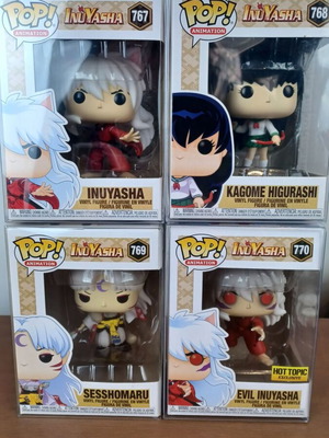 Funko Pop Animation InuYasha 1st Wave set like new
