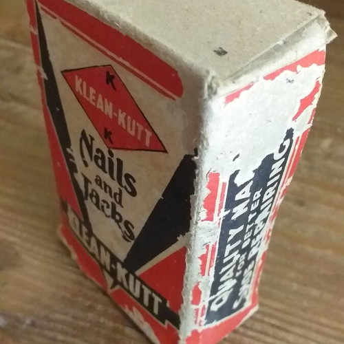 Collectible boxes with nails used, set of 4 pieces