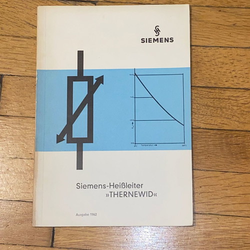 Scientific rare book Radioelectronics Siemens Heißleiter Thernewid 1962 vintage