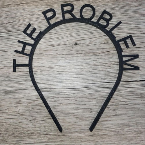 Hairband “THE PROBLEM” new, black