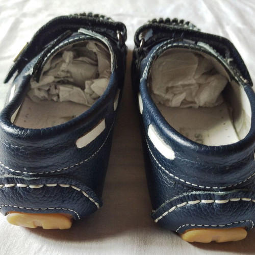 Scarpy leather shoes navy size 36 new