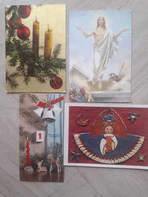 Festive postcards used 1960-70