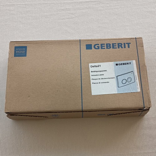 Geberit Delta 21 Matt Chrome flush plate