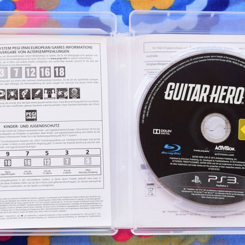 Guitar Hero Live PS3 game used, rhythm music