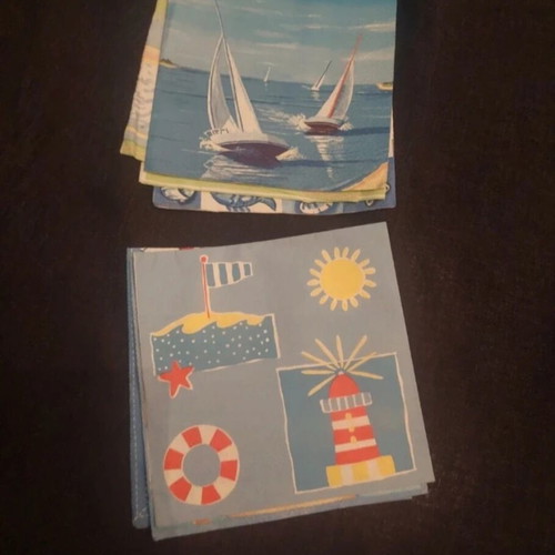 Napkins with summer theme like new for decoupage