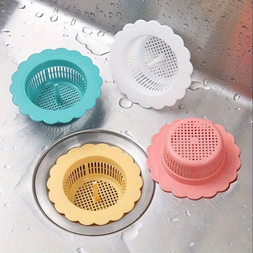 Colorful Plastic Drain Handles for Shower and Sink, Set of 4, 9 cm