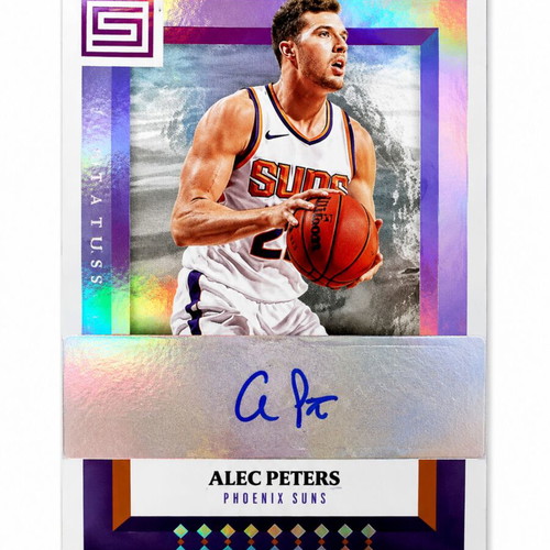 Alec Peters Panini Status 2017-18 Autograph Card like new