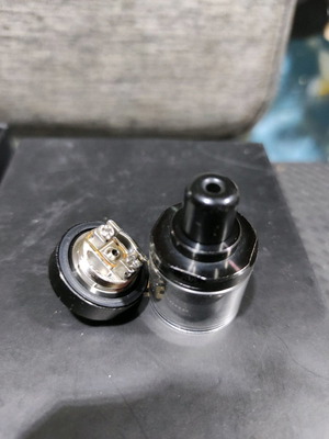 Damn Vape Diamond MTL 2ml RTA used, black steel with spare tanks