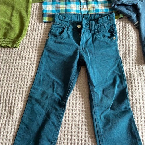 Boys' clothing set 3-4 years used with Benetton cotton cardigan