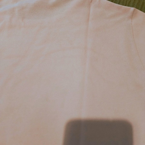 Lacoste pique women's shirt used, soft pink