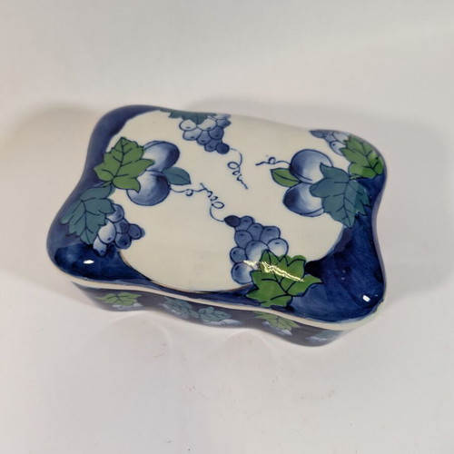 Ceramic fondue pot used 14.5x11x6cm