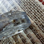 Glass candle holder used
