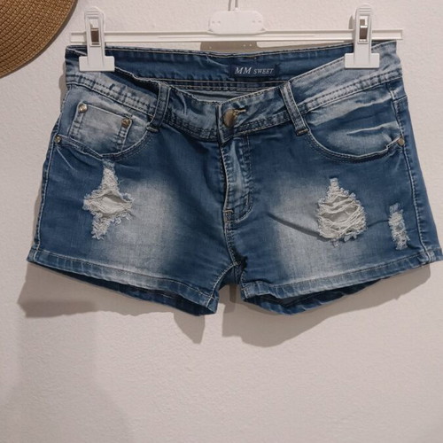 MM Sweet denim shorts like new, blue, size L but fits small