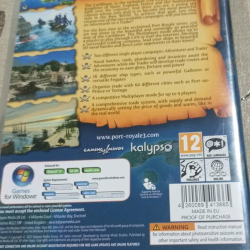 Port Royale 3 PC video game like new in deluxe case