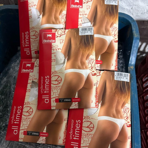 String underwear set of 5, white, size M, new