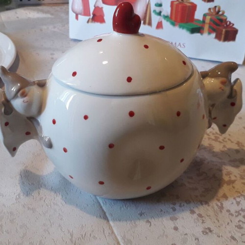 Christmas ceramic candy decoration new